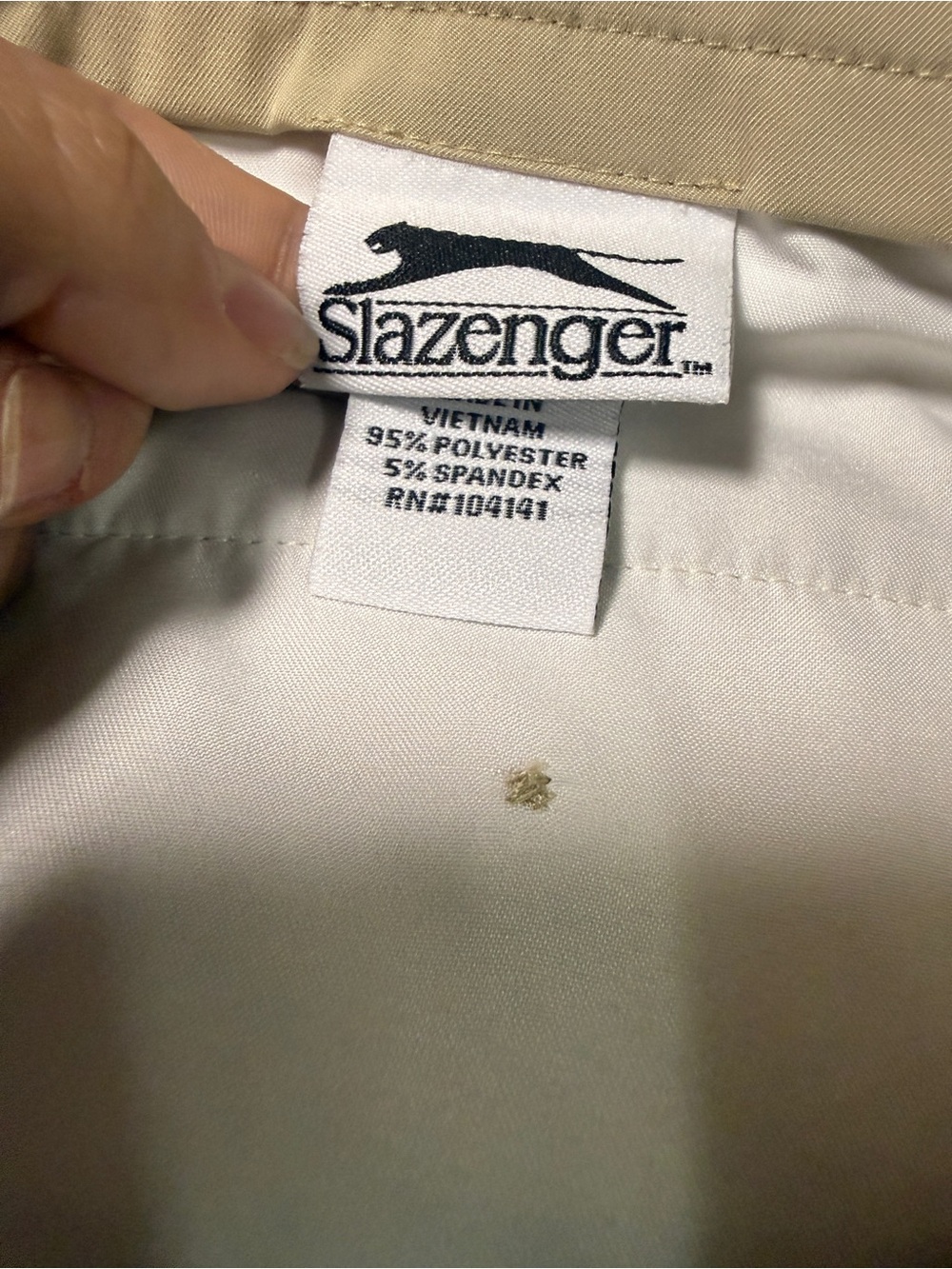 Slazenger Mens Beige Golf Shorts Size W38 Khaki Performance - Picture 3 of 9